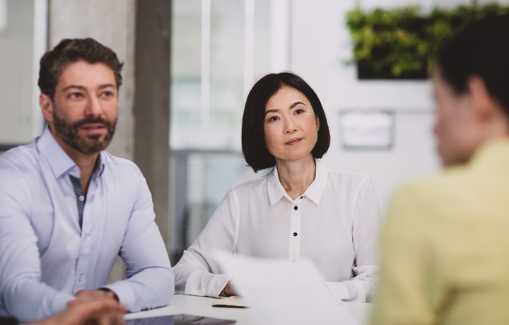 Colleagues in a meeting